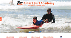 Desktop Screenshot of bidartsurfacademy.com